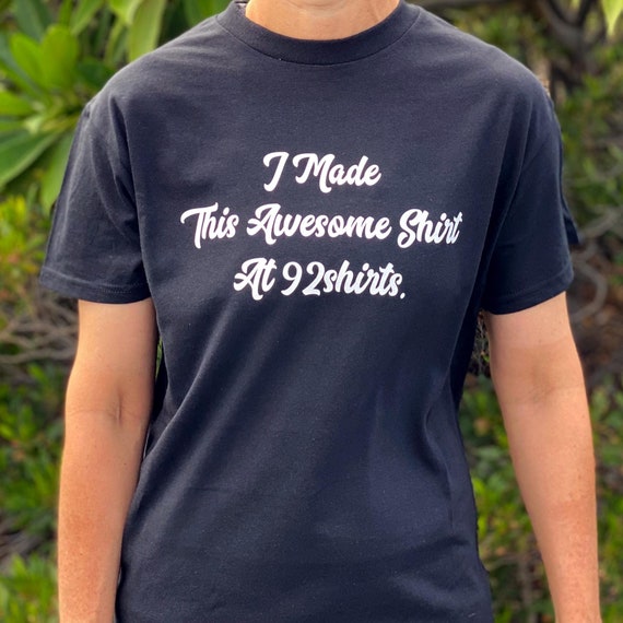 Custom Shirt Personalized T shirt Cursive Font Text Shirt Custom Short Sleeve T shirt Etsy Canada