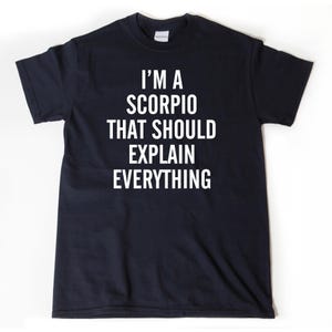 Scorpio Shirt, I'm A Scorpio That Should Explain Everything T-shirt, Astrology Gift, Zodiac Tee Shirt, Funny Scorpio Gift For Him Or Her