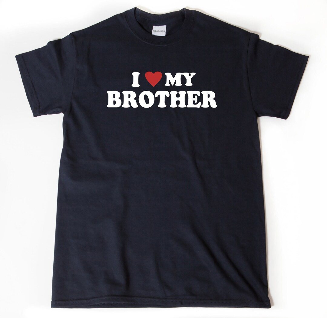 I Love My Brother T-shirt, I Heart My Brother Shirt, Sibling Tee