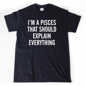 I'm A Pisces That Should Explain Everything T-shirt, Astrology Shirts
