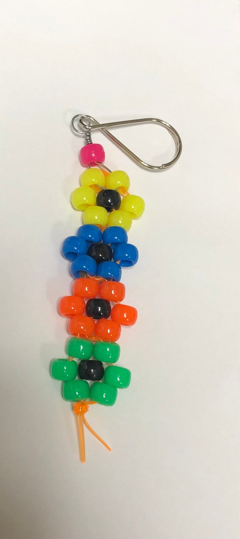 REDSINDA Cute Strawberry Heart Keychain – Daisy Flower Bag Charm, Purse Decor For Women, 3 Inch - View #3