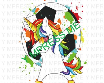 Unicorn soccer | Etsy