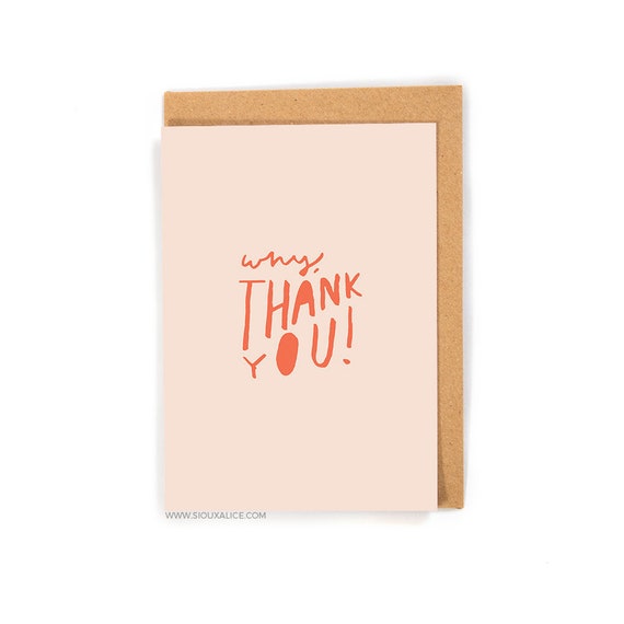 Thank You Card Friendship Appreciation Thanks Bestie Etsy