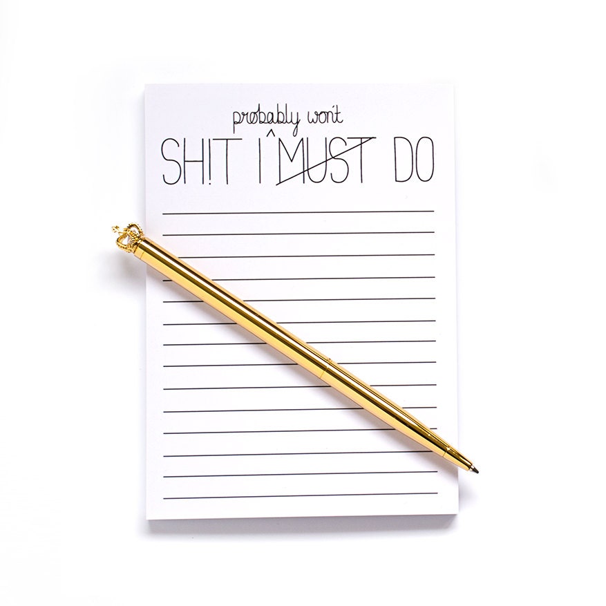 Notepad, To do list, funny to do list notepads jotter organiser funny…
