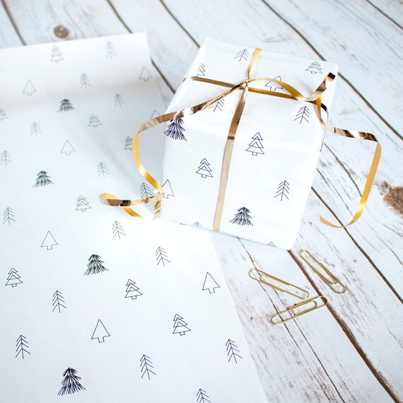 Christmas Wrapping Paper Gift Wrap Scandinavian Gift | Etsy Australia