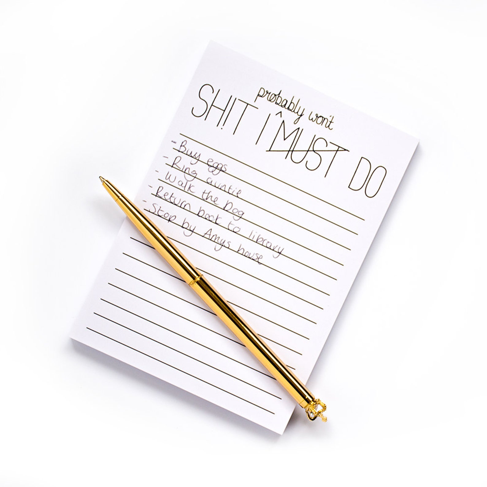 Notepad To do list funny to do list notepads jotter Etsy