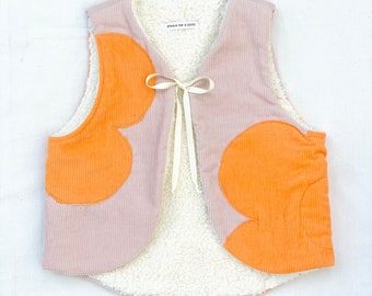 Corduroy vest made of 100% cotton
