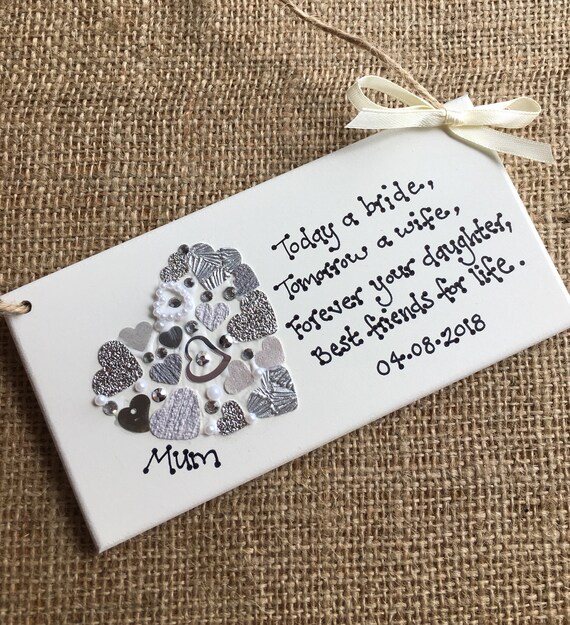mother of the bride plaque