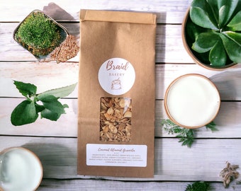 Healthy Coconut Almond Granola | Perfect Food Gift for Family, Friends, and Kids | 8 Ounce Bag | All Natural Ingredients | Mother's Day Gift