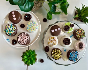 Mother's Day Chocolate Covered Oreos | Food Gift for Family, Friends | One Dozen Chocolate Covered Oreos | Mother's Day Gift | Birthday Gift