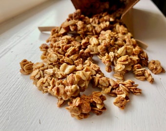 Banana Bread Granola | Food Gift for Family, Friends, and Kids | 8 Ounce Bag of Healthy Granola for Breakfast or Snacks