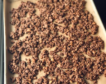 Healthy Chocolate Peanut Butter Granola | Food Gift for Family and Friends | Healthy Homemade Granola | Christmas Food Gift