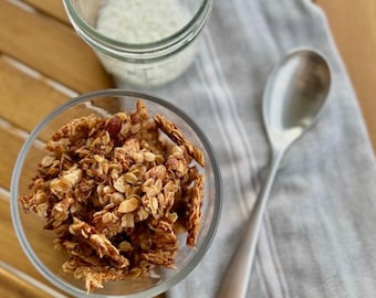 Homemade Coconut Almond Granola | Healthy Breakfast Granola | Small Batch Artisan Granola | Vegan Snack | Food Gift