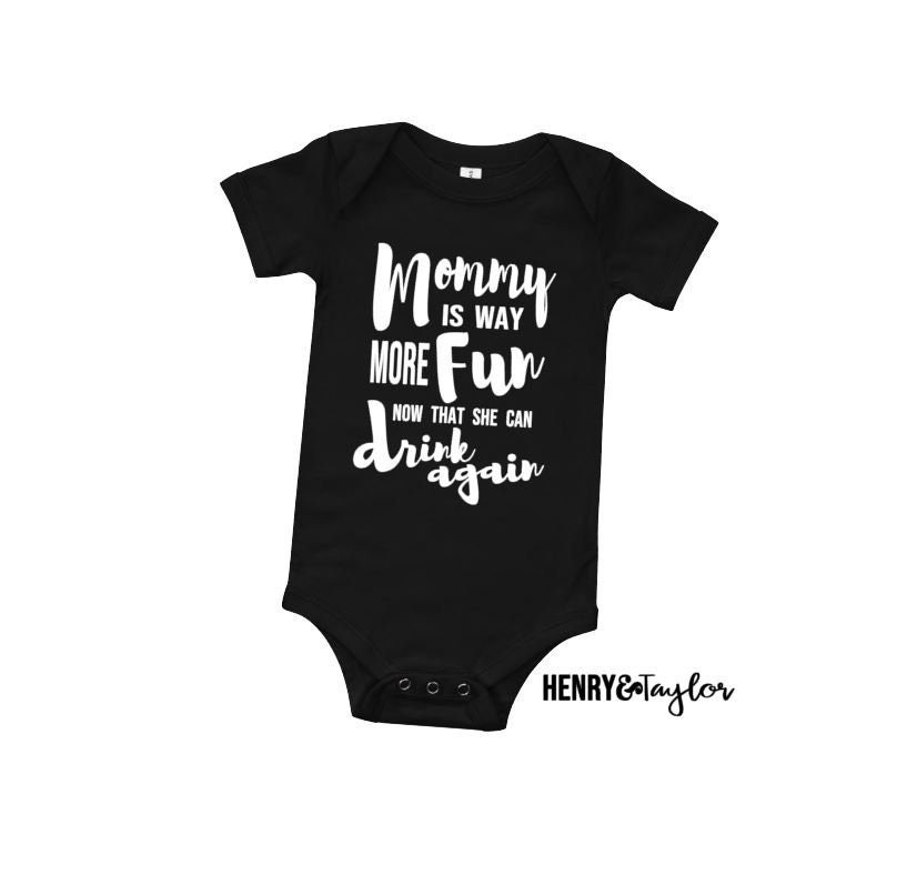 Funny Unisex Baby Clothes One Piece Bodysuit Mommy Is Way Etsy