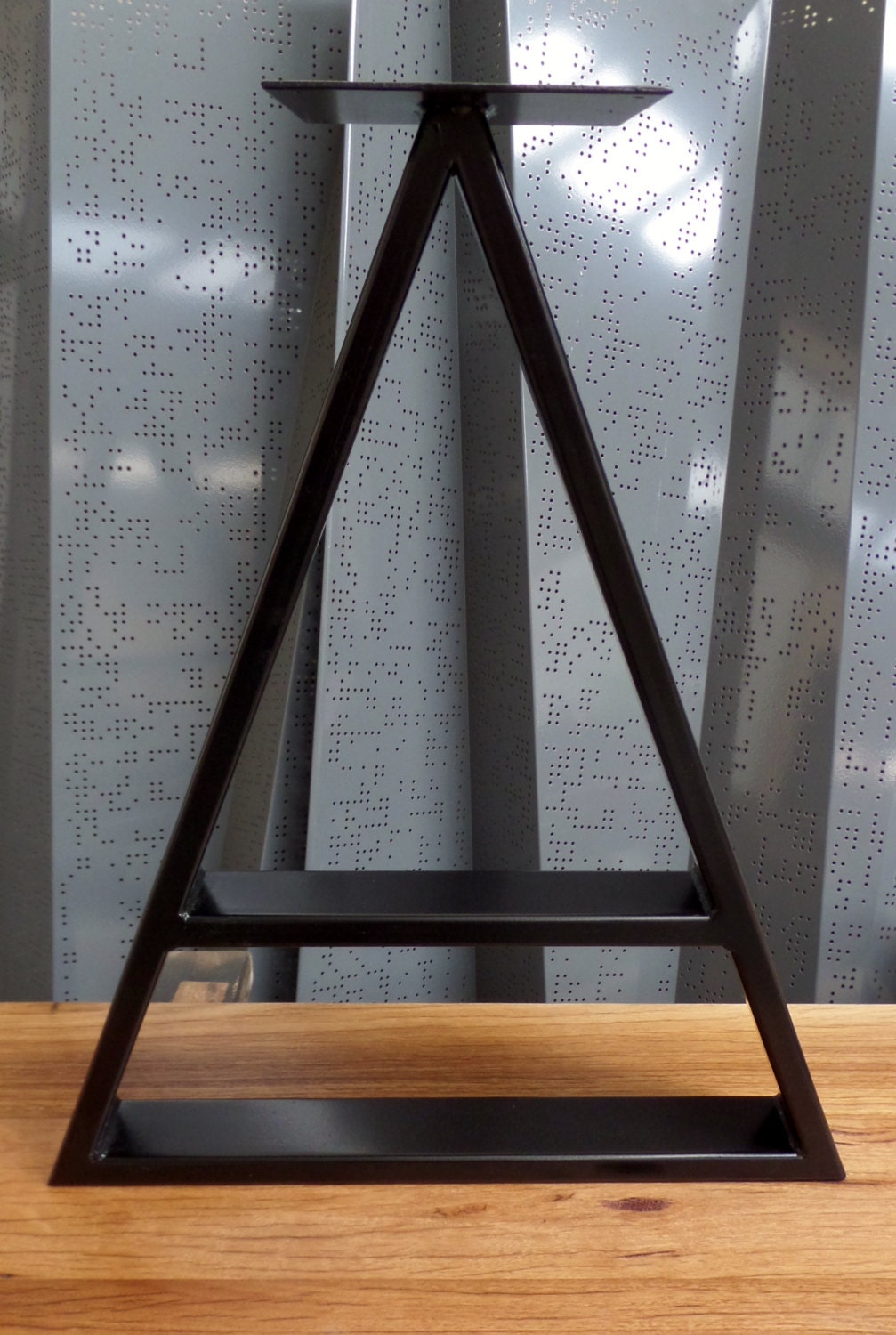 Triangular table bases. Perfect height for a dining table or | Etsy