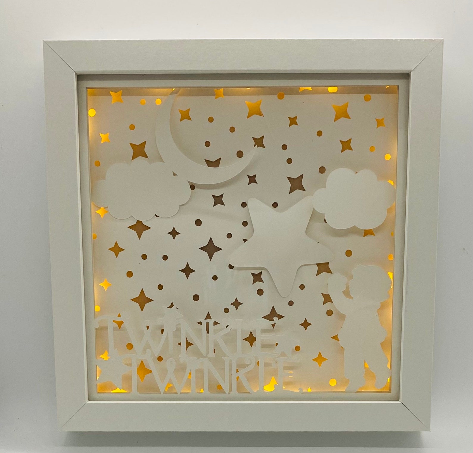 3D Lighted Shadow Box/Lighted Shadow Box/3D Light Box Etsy