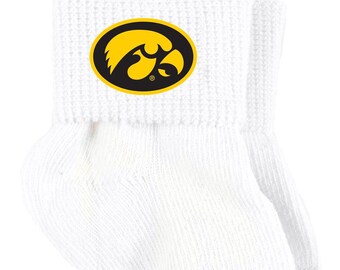 Future Tailgater Iowa Hawkeyes Collegiate Licensed Baby Socks