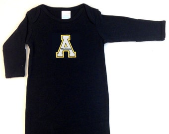 Appalachian State Mountaineers Baby Layette Gown