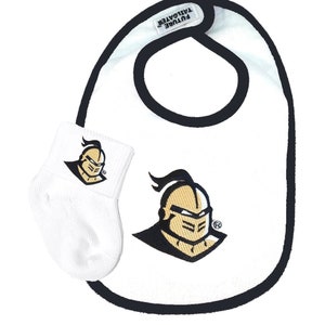 UCF Central Florida Knights Baby Bib and Socks Set