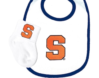 Future Tailgater Syracuse Orange Collegiate Licensed Baby Bib and Socks Set