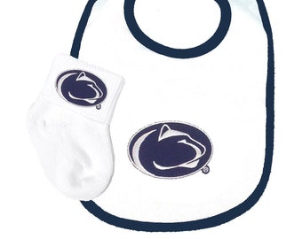 Penn State Nittany Lions Baby Bib and Socks Set