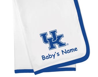 Future Tailgater Kentucky Wildcats Collegiate Licensed Personalized Baby Receiving Blanket