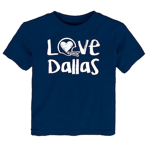 Future Tailgater Love Football Chalk Art Baby/Toddler/Youth T-Shirt for Dallas Football Fans