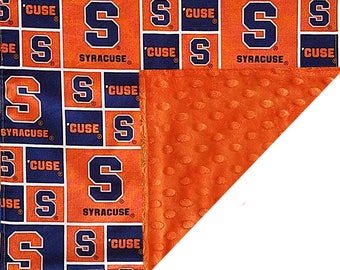 Syracuse Orange Officially Licensed Minky Blanket