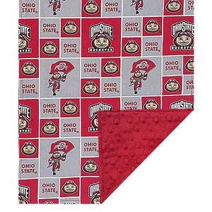 Ohio State Buckeyes Officially Licensed Minky Blanket