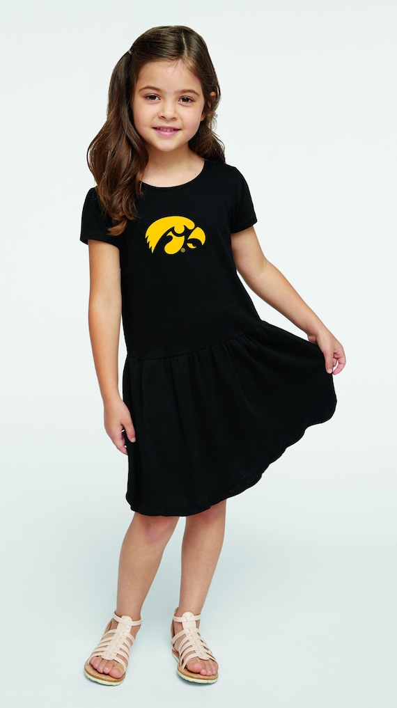 Future Tailgater Iowa Hawkeye Collegiate Licensed Toddler Dress - Black - Size 2T