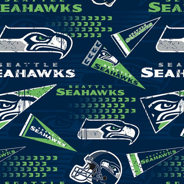 Seattle Seahawks Doodle Pop Poly Span Blanket And Pillow Combo Set