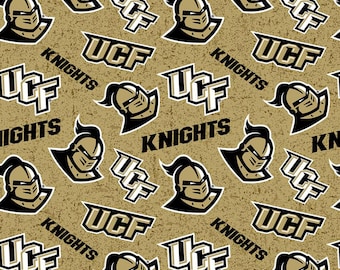 Fabric UCF Central Florida Knights 100% Cotton Fabric - Officially Licensed Fabric by Sykel