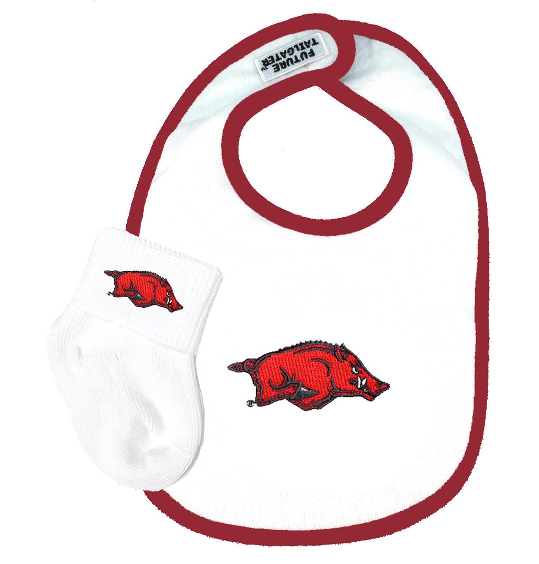 Future Razorback Future Tailgater Arkansas Razorbacks Collegiate Licensed Baby Bib and ...
