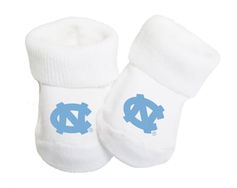 Future Tailgater North Carolina UNC Tar Heels Collegiate Licensed Baby Toe Bootie Socks 0-9 Months