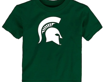 Camiseta para bebé/niño pequeño con el logo de los Michigan State Spartans, ideal para futuras fiestas en el estacionamiento.