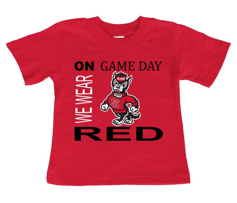NC State Wolfpack On Game Day Baby/Toddler TShirt Etsy