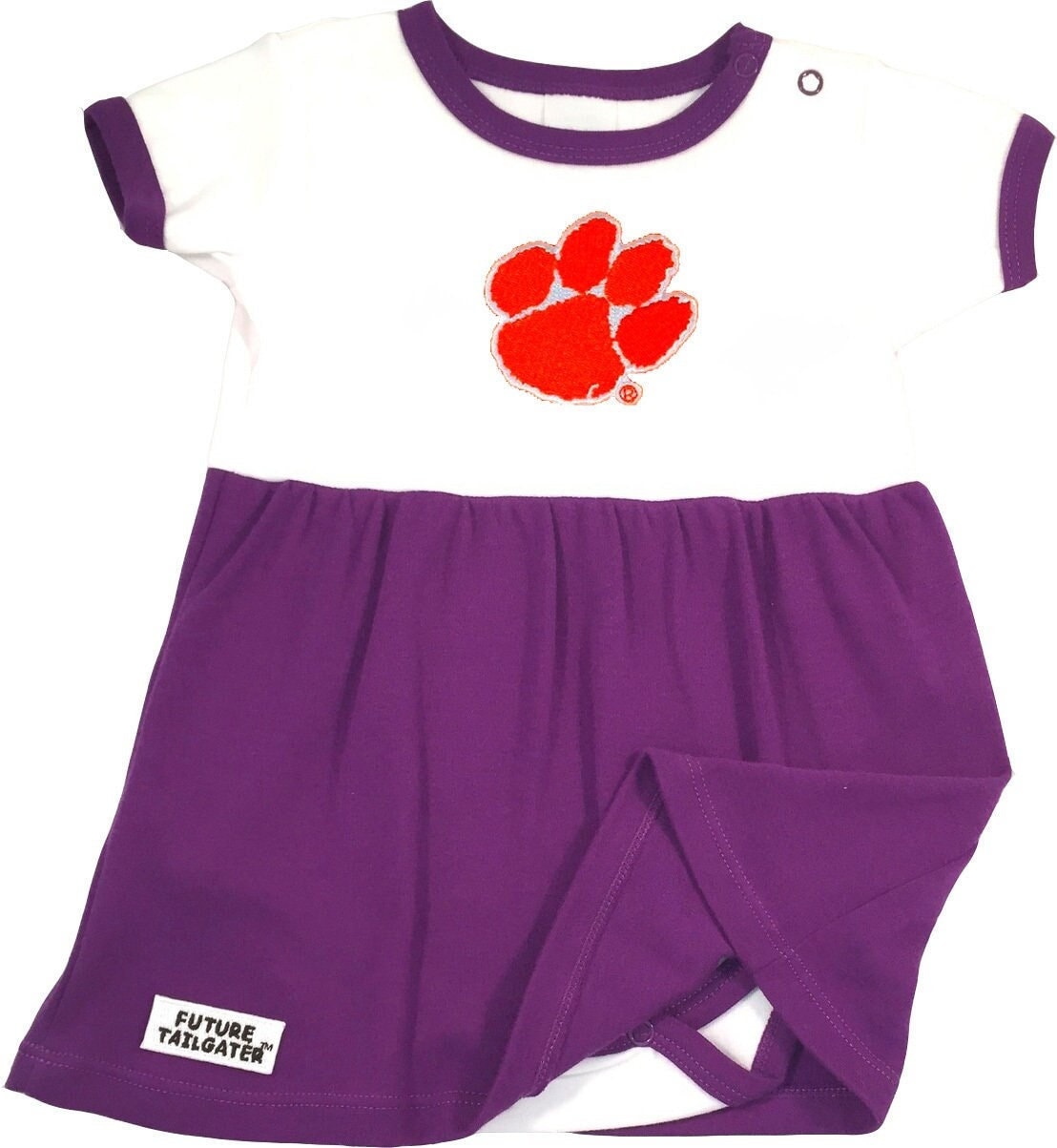 purple clemson dress Licensed Clemson Mascot Midi Tee Dress