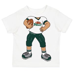 Heads Up! Football Player Baby/Toddler/Youth T-Shirt for Philadelphia Football Fans