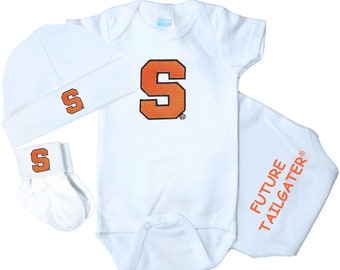 Syracuse Orange 3 Piece Baby Clothing Gift Set