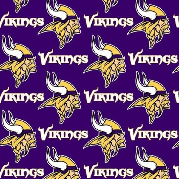 Minnesota Vikings NFL 100% Cotton Fabric - Officially Licensed Fabric by Fabric Traditions