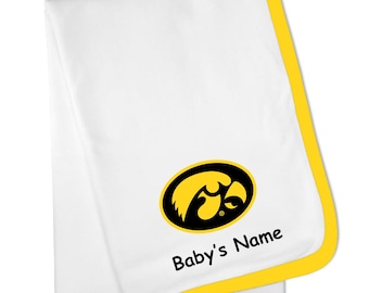Future Tailgater Iowa Hawkeyes Collegiate Licensed Baby Receiving Blanket