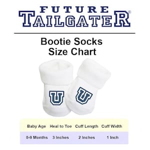 Future Tailgater Baby Toe Bootie Socks for Kansas City Football Fans image 2