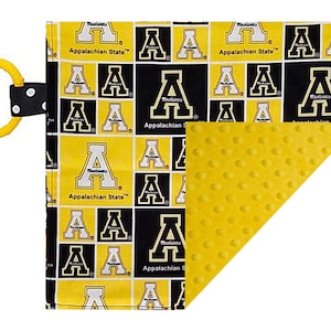 Appalachian State Mountaineers Officially Licensed  10" x 10"  Baby Crinkle Minky Lovey