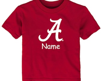 Future Tailgater Alabama Crimson Tide Personalized Color Baby/Toddler T-Shirt