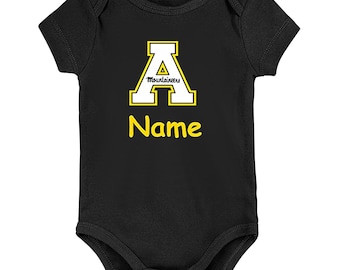 Future Tailgater Appalachian State Mountaineers Personalized LOGO Baby Bodysuit