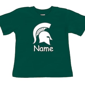 Michigan State Spartan Personalized Color Baby/Toddler T-Shirt