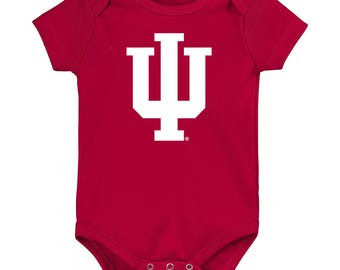 Future Tailgater Indiana Hoosiers Collegiate Licensed  LOGO Baby Bodysuit