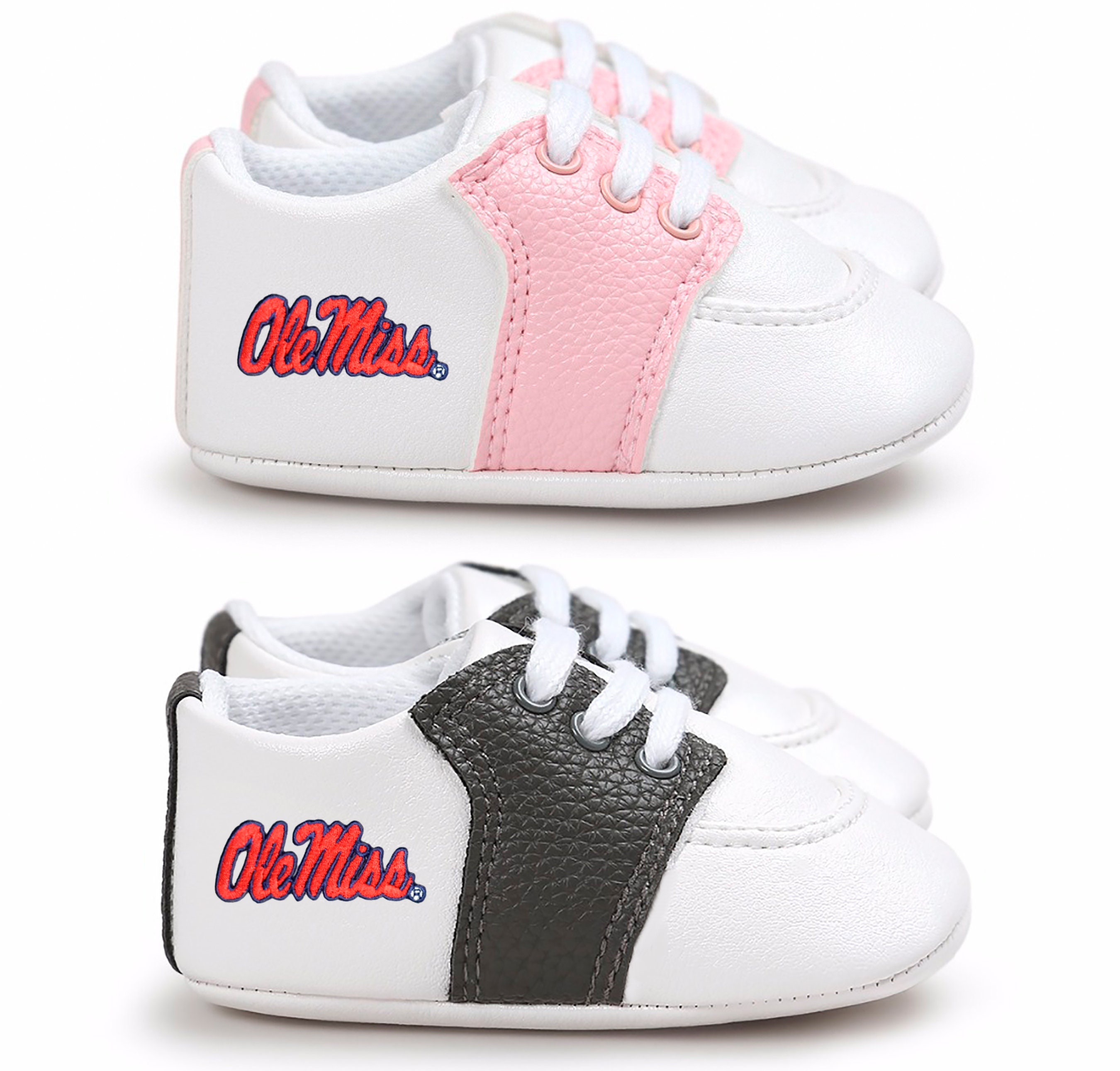 Georgia Bulldogs Pre-Walker Baby Shoes - Infant Shoes 0-6 Months, Black Trim, Officially Licensed