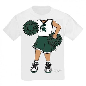Michigan State Spartans Heads Up! Cheerleader Baby T-Shirt