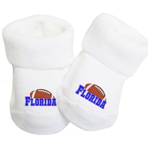 Future Tailgater Football Baby Toe Booties for Florida Fans